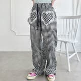 レースハートドッキングギンガムチェックパンツ | Outfitter lab | 詳細画像8