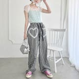 レースハートドッキングギンガムチェックパンツ | Outfitter lab | 詳細画像9