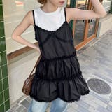 ビスチェ風フリルティアードキャミチュニック | Outfitter lab | 詳細画像13 