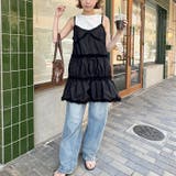 ビスチェ風フリルティアードキャミチュニック | Outfitter lab | 詳細画像14 
