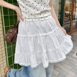 チビレースコットンティアードミニスカパン | Outfitter lab | 詳細画像5 