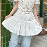 チビレースコットンティアードミニスカパン | Outfitter lab | 詳細画像7 