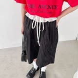ウエストフリルピンストライプハーフパンツ | Outfitter lab | 詳細画像8 