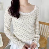 レース付きフラワートップス | Outfitter lab | 詳細画像16 