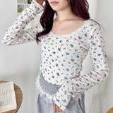 レース付きフラワートップス | Outfitter lab | 詳細画像6 