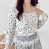 レース付きフラワートップス | Outfitter lab | 詳細画像7 