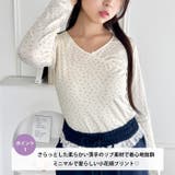 リボンフラワーVネックトップス | Outfitter lab | 詳細画像2 