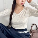 リボンフラワーVネックトップス | Outfitter lab | 詳細画像8 