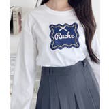 ホワイト系その他 | ウェーブロゴリボンTシャツ | Outfitter lab