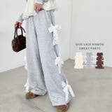 サイドレースリボンスウェットパンツ | Outfitter lab | 詳細画像1 