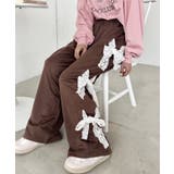 ブラウン | サイドレースリボンスウェットパンツ | Outfitter lab