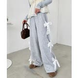 グレー | サイドレースリボンスウェットパンツ | Outfitter lab