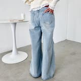 レースダメージデニムパンツ | Outfitter lab | 詳細画像7 