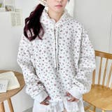 小花柄フーディートップス | Outfitter lab | 詳細画像5