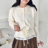 コットンレースリボンニットカーディガン | Outfitter lab | 詳細画像11 