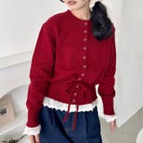 コットンレースリボンニットカーディガン | Outfitter lab | 詳細画像22 