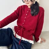 コットンレースリボンニットカーディガン | Outfitter lab | 詳細画像23 