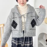 アーガイルリボンニットカーディガン | Outfitter lab | 詳細画像10 