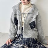 アーガイルリボンニットカーディガン | Outfitter lab | 詳細画像13 