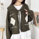 アーガイルリボンニットカーディガン | Outfitter lab | 詳細画像15 