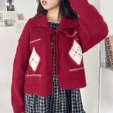 アーガイルリボンニットカーディガン | Outfitter lab | 詳細画像21 
