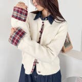 ネルチェックドッキングニットカーディガン | Outfitter lab | 詳細画像11 