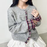 ネルチェックドッキングニットカーディガン | Outfitter lab | 詳細画像16 