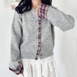 ネルチェックドッキングニットカーディガン | Outfitter lab | 詳細画像17 
