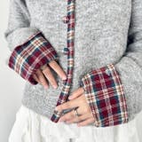 ネルチェックドッキングニットカーディガン | Outfitter lab | 詳細画像18 