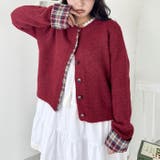 ネルチェックドッキングニットカーディガン | Outfitter lab | 詳細画像21 
