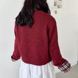 ネルチェックドッキングニットカーディガン | Outfitter lab | 詳細画像22 