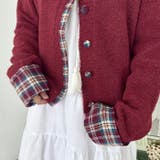 ネルチェックドッキングニットカーディガン | Outfitter lab | 詳細画像23 