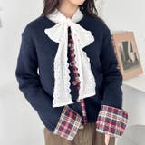 ネルチェックドッキングニットカーディガン | Outfitter lab | 詳細画像6 