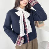 ネルチェックドッキングニットカーディガン | Outfitter lab | 詳細画像7 