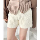 アイボリー | ケーブルニットホットパンツ | Outfitter lab