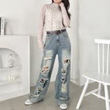 花柄シアーハイネックトップス | Outfitter lab | 詳細画像9 