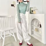 ギンガムチェックシアーハイネックトップス | Outfitter lab | 詳細画像14 