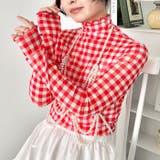 ギンガムチェックシアーハイネックトップス | Outfitter lab | 詳細画像15 