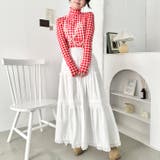 ギンガムチェックシアーハイネックトップス | Outfitter lab | 詳細画像19 