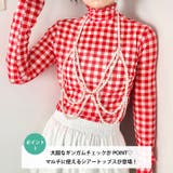 ギンガムチェックシアーハイネックトップス | Outfitter lab | 詳細画像2 
