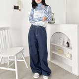 ギンガムチェックシアーハイネックトップス | Outfitter lab | 詳細画像9 