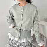 コットンレースリボンリブカーディガン | Outfitter lab | 詳細画像10 