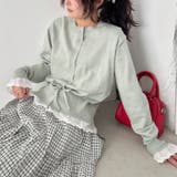 コットンレースリボンリブカーディガン | Outfitter lab | 詳細画像13 