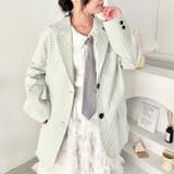 ギンガムチェックテーラードジャケット | Outfitter lab | 詳細画像6