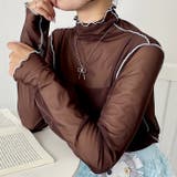 パイピングシアーハイネックトップス | Outfitter lab | 詳細画像22 