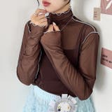 パイピングシアーハイネックトップス | Outfitter lab | 詳細画像26 