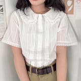 ピンタックレース丸襟半袖シャツ | Outfitter lab | 詳細画像5