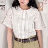 ピンタックレース丸襟半袖シャツ | Outfitter lab | 詳細画像7