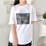 チェックボックスロゴプリント半袖Tシャツ | Outfitter lab | 詳細画像7