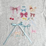 ファンシーリボンプリント半袖Tシャツ | Outfitter lab | 詳細画像16